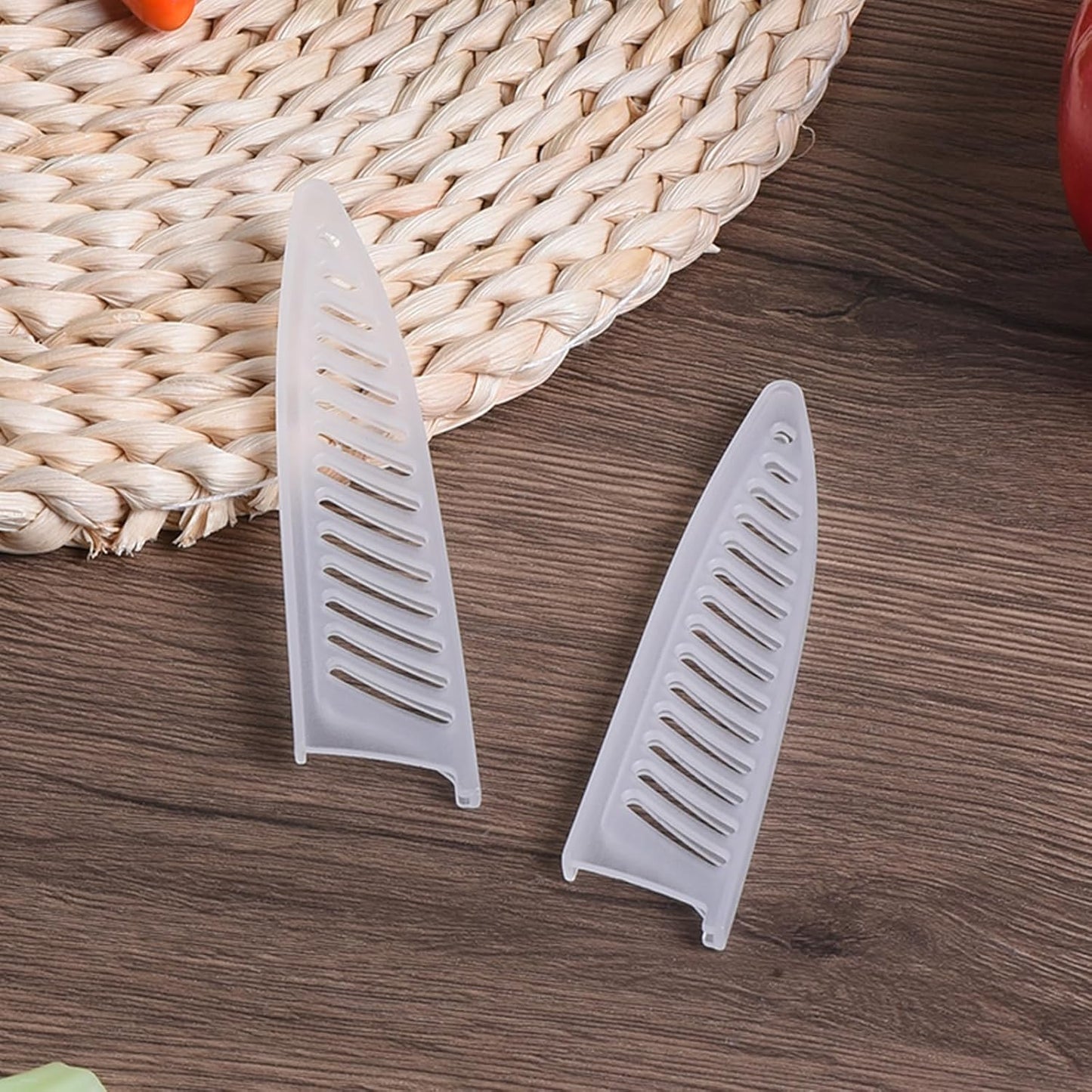 PP Safety Knife Cover Sleeves for 4" Ceramic Knife, 5 Pack Knives Edge Guard Blade Protector Universal Knife Sheath for Kitchen, White