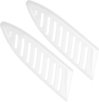 PP Safety Knife Cover Sleeves for 4" Ceramic Knife, 5 Pack Knives Edge Guard Blade Protector Universal Knife Sheath for Kitchen, White