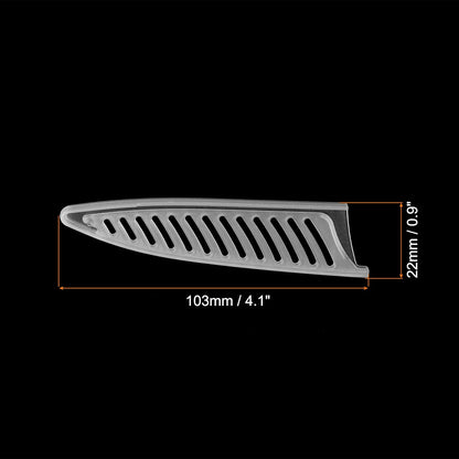 PP Safety Knife Cover Sleeves for 4" Ceramic Knife, 5 Pack Knives Edge Guard Blade Protector Universal Knife Sheath for Kitchen, White
