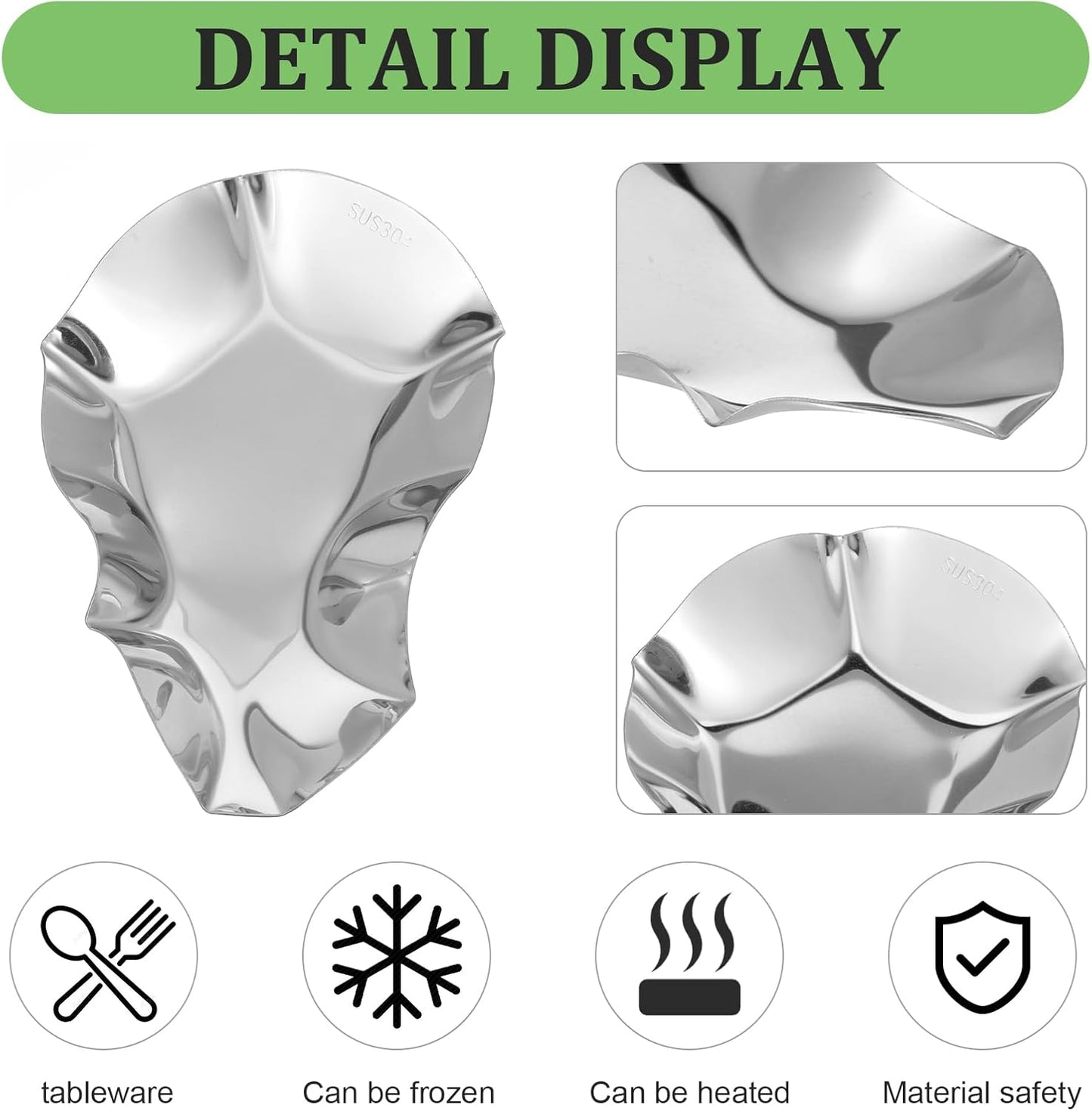 24pcs 304 Stainless Steel Oyster Shells, Oyster Grilling Shells for Cooking Oysters, Shrimp, Scallops, Clams
