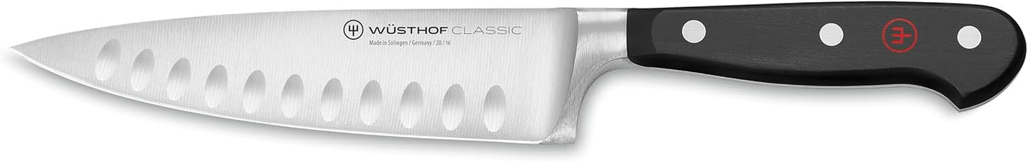 Wüsthof Classic Hollow Edge 2-Piece Chef's Knife Set, Black, 6-inch and 3.5-inch