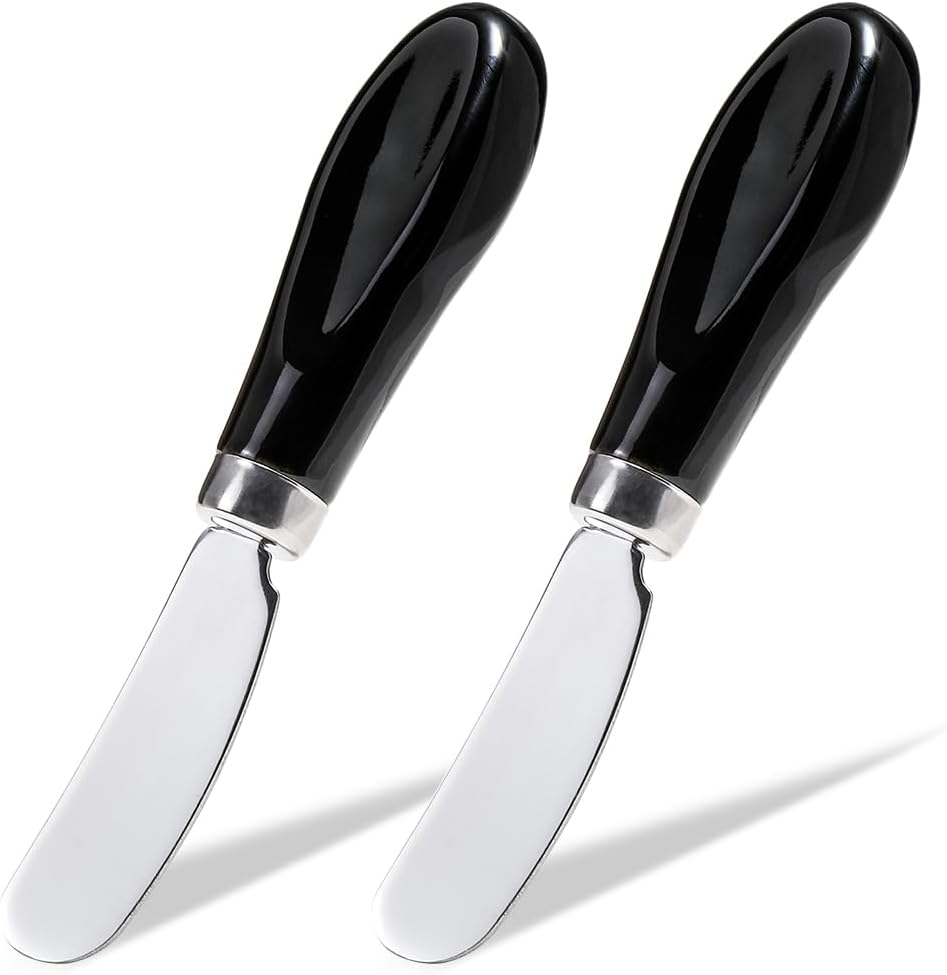 Stainless Steel Butter Spreader Knife with Handle for Kitchen White