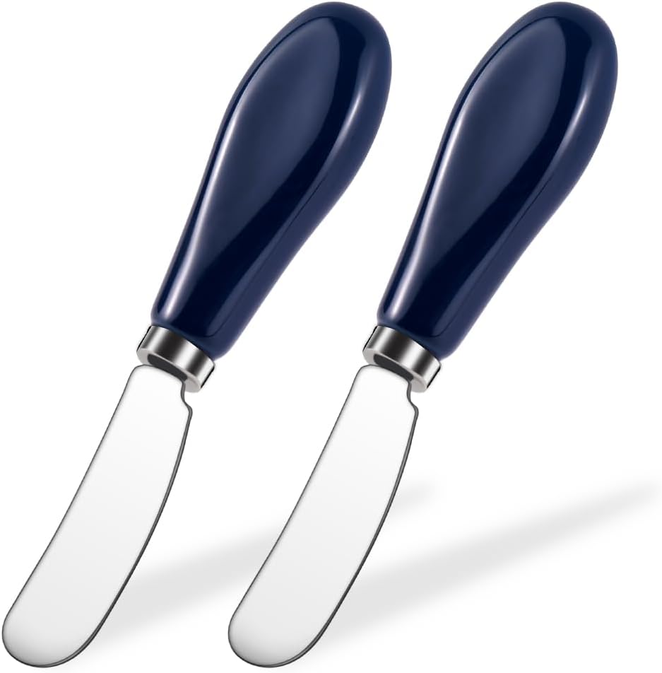 Stainless Steel Butter Spreader Knife with Handle for Kitchen White