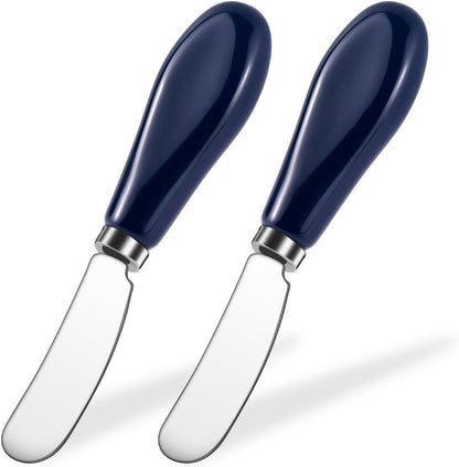 Stainless Steel Butter Spreader Knife with Handle for Kitchen White