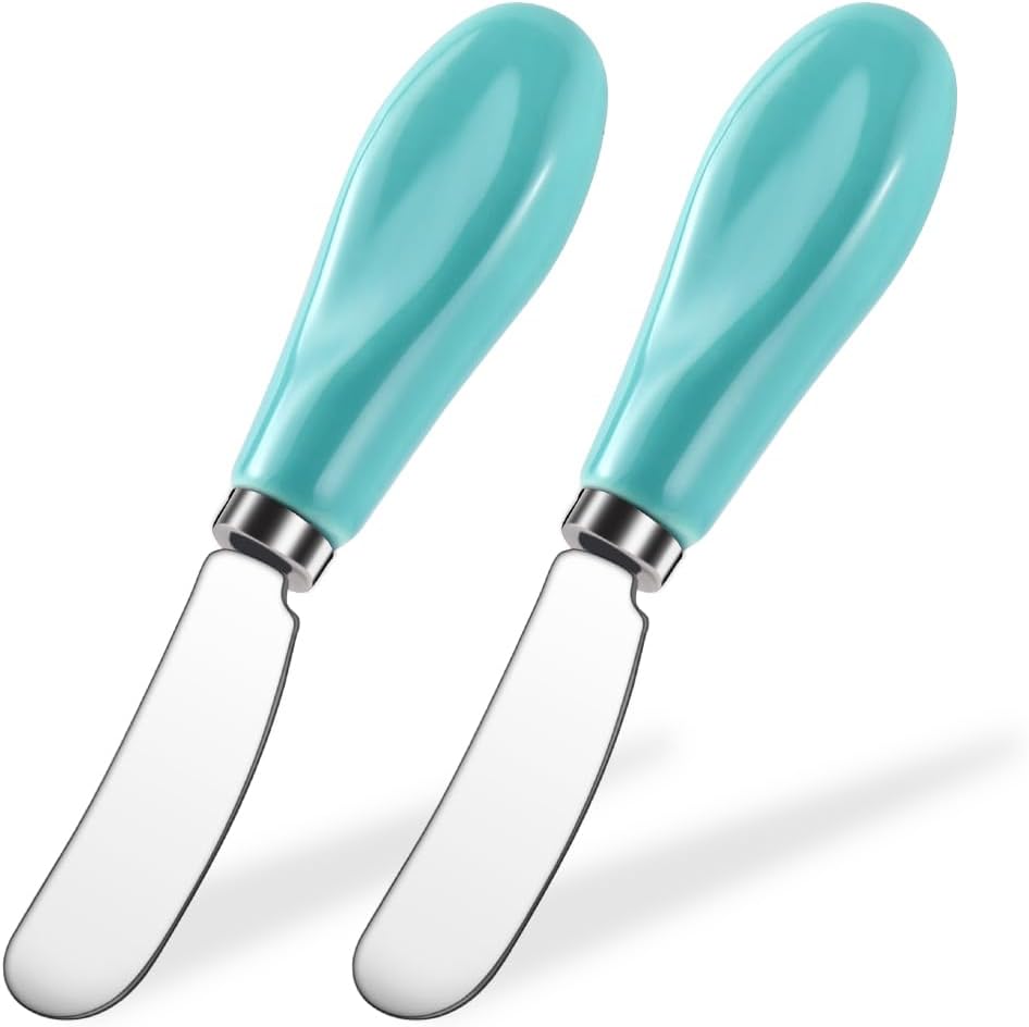 Stainless Steel Butter Spreader Knife with Handle for Kitchen White