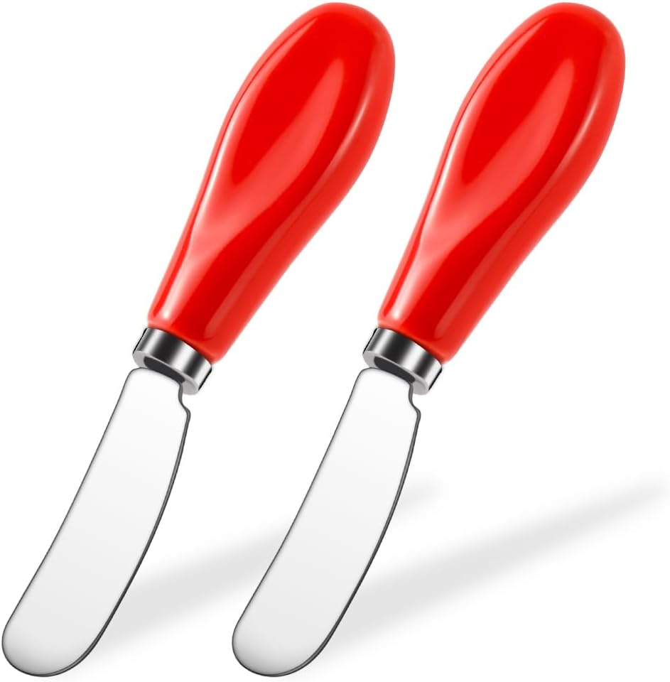 Stainless Steel Butter Spreader Knife with Handle for Kitchen White