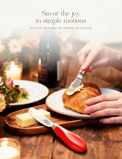 Stainless Steel Butter Spreader Knife with Handle for Kitchen White