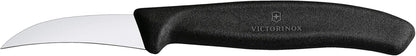 Swiss Classic Curved Shaping Knife - Dishwasher Safe and Non-Slip Handle, Black 2.5 in