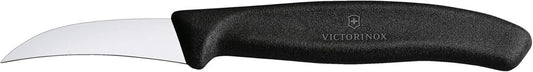 Swiss Classic Curved Shaping Knife - Dishwasher Safe and Non-Slip Handle, Black 2.5 in