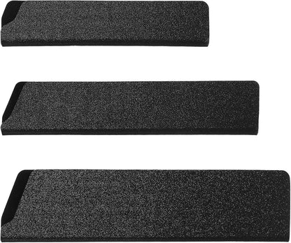 2 Pcs Knife Covers or Sleeves 8" x 2.2" Knife Edge Guard Universal Waterproof Kitchen Knife Sheath, Chef Knife Sheath, Plastic Knife Cover for Kitchen Knives, Black