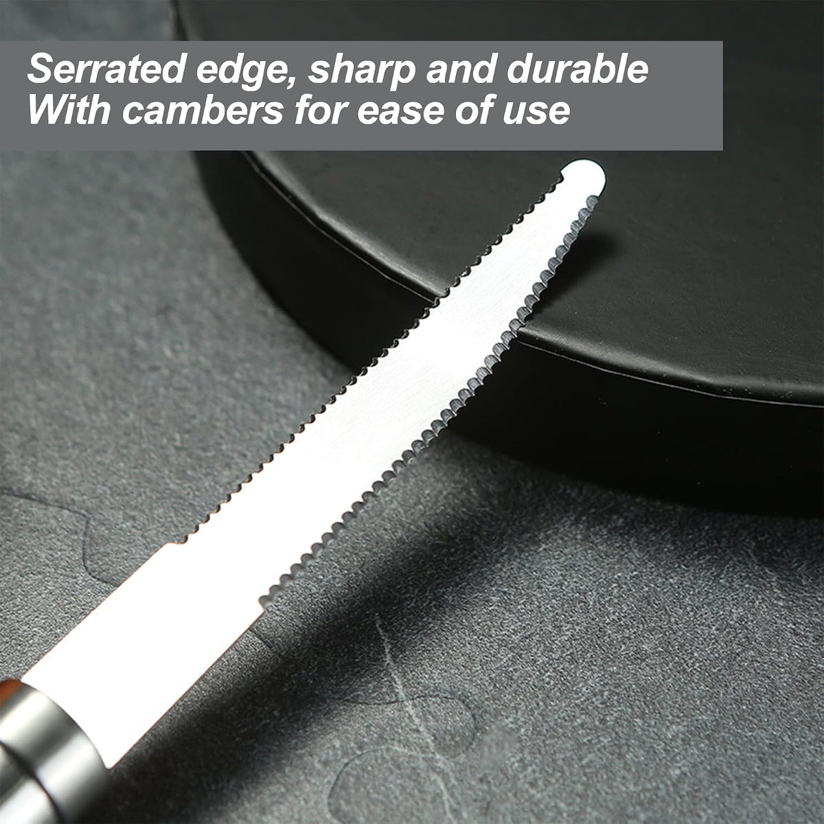 Stainless Steel Serrated Grapefruit Knife, 3.9 inches, Silver, Easy Peeling, Slicing, Coring, Dishwasher Safe