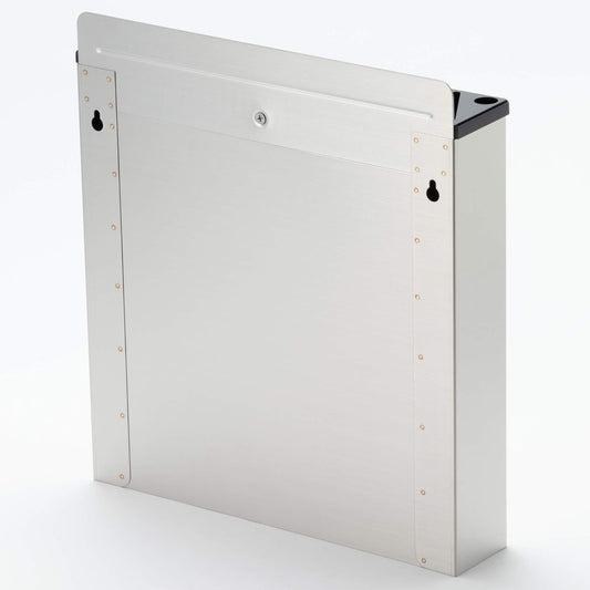 Endo Shoji TKG AHU671 Color Knife Rack with Plastic Board, Large, AB Type, White, Main Unit 18-8, Lid, ABS Resin, Made in Japan