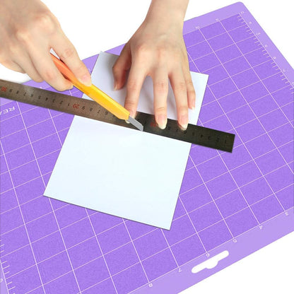 REALIKE 12x12 Lightgrip Cutting Mat Compatible with Cricut Maker 3/Maker 4/Maker/Explore 3/4/Air 2/Air/One(3 Mats), Gridded Adhesive Non-Slip Cut Mat for Crafts, Quilting, Sewing and All Arts