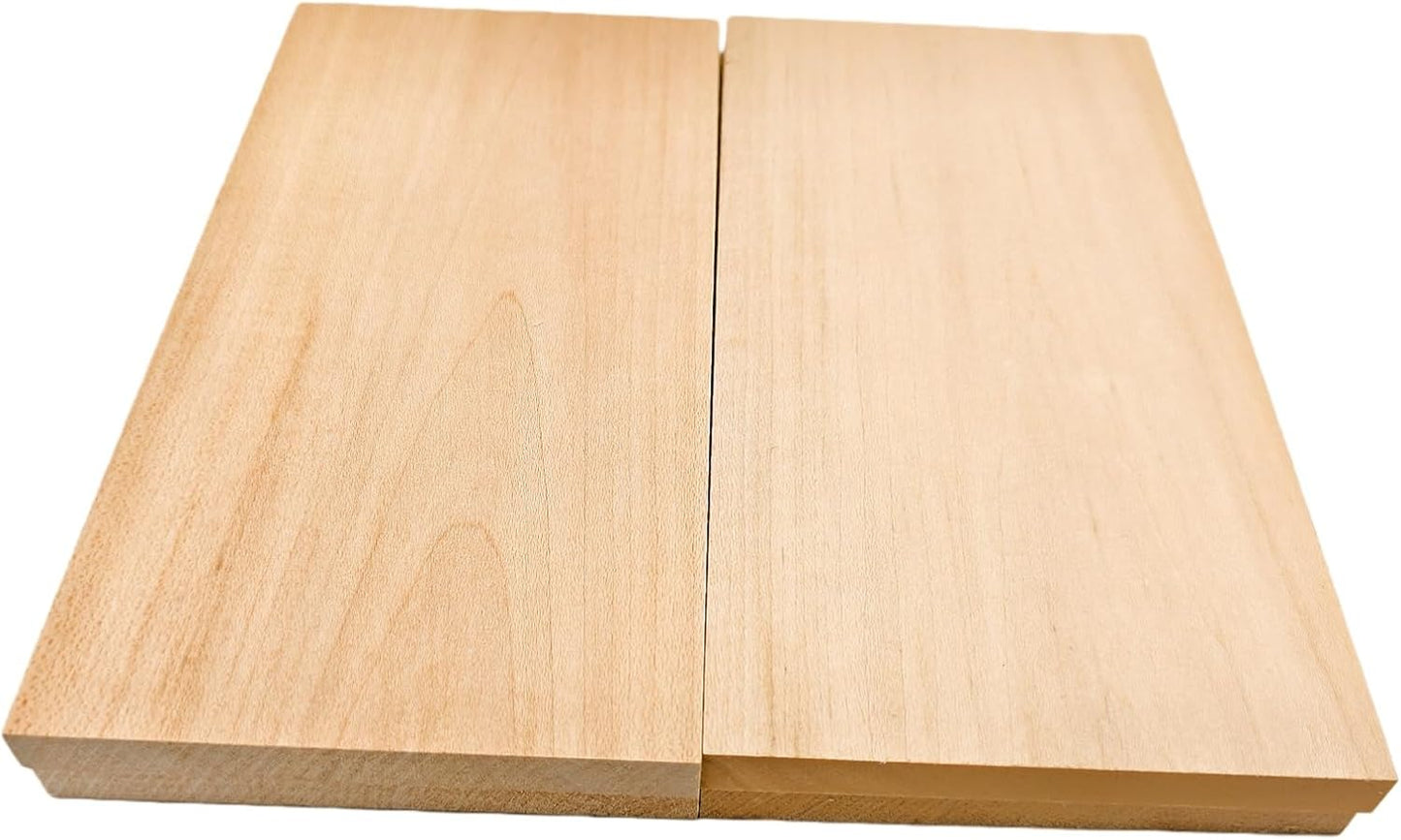 Unfinished Basswood Blocks for Crafts, Wood Craft Panels for Art, Engraving, Painting, DIY Projects, Chip Carving, Fretwork (7.87 x 3.93 x 0.78 in)