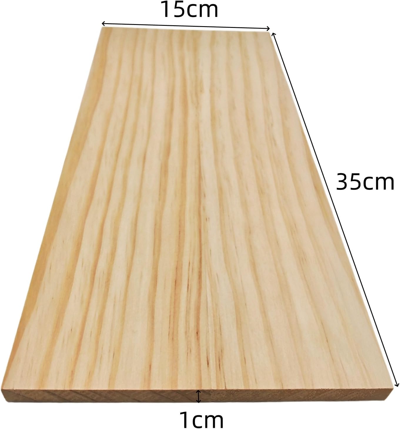 4PCS Rectangle Wood Boards Unfinished Wood Blocks for Crafting, 8x6x1in Blank Whittling Wooden Blocks for Wood Carving,Painting & Burning