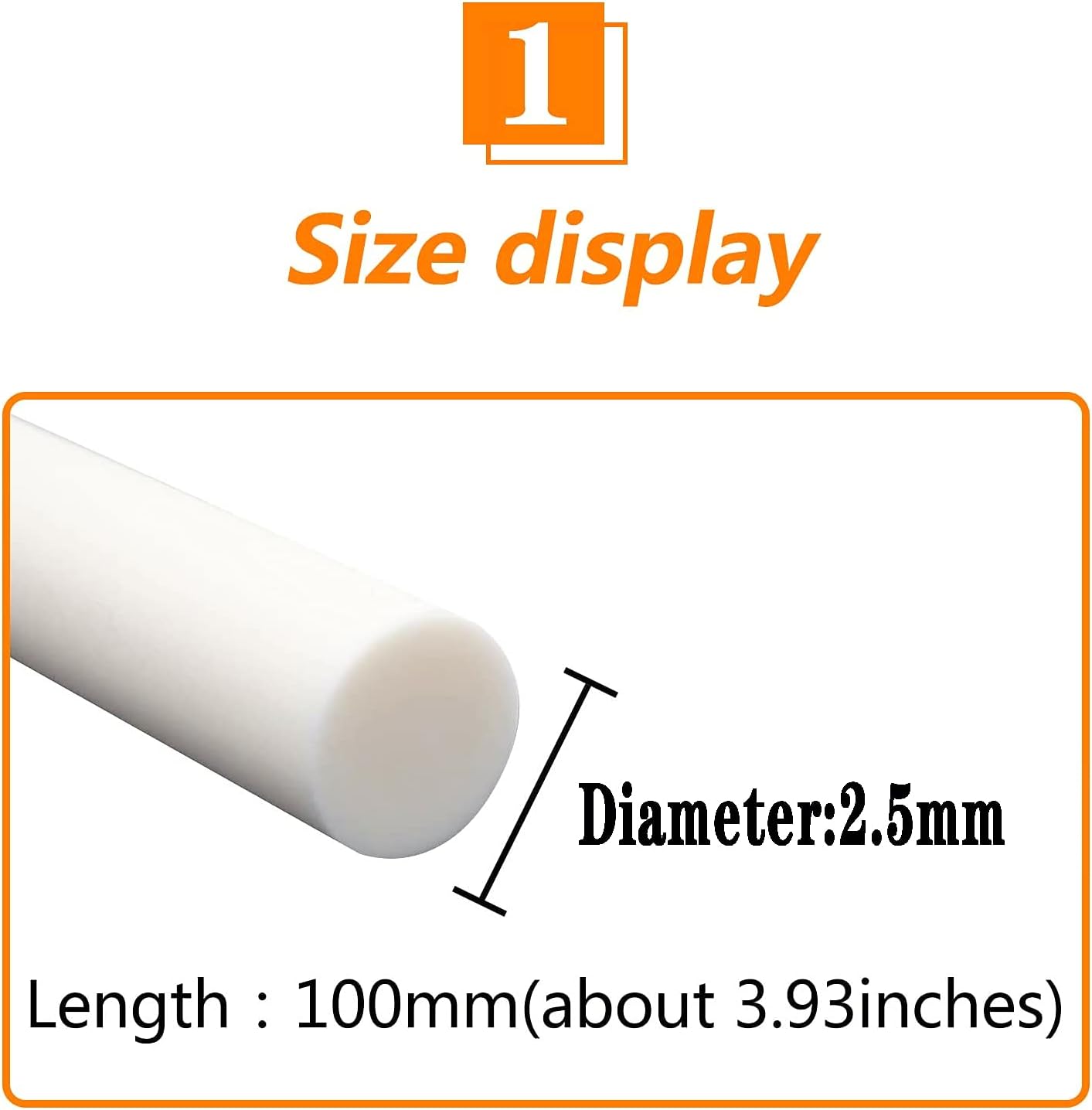 Ceramic Rods - Alumina Ceramic rods Have Corrosion Resistant Smooth Surface, 1pcs 100mm,Diameter 5mm
