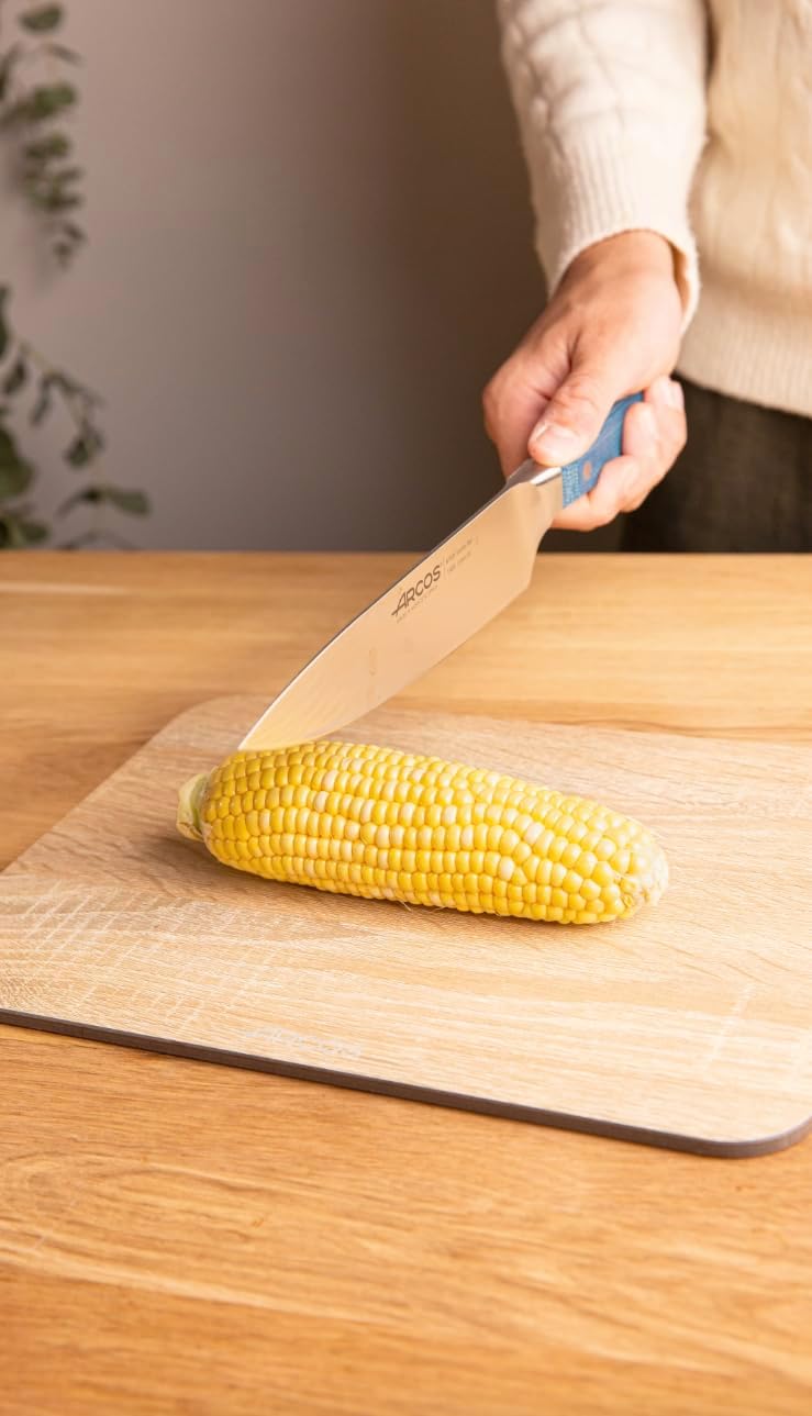 Arcos Forged Boning Knife in Nitrum Stainless Steel, Professional 6 Inch Butcher Knife for Removing Meat from Bones, Ergonomic Blue Handle, Brooklyn Series