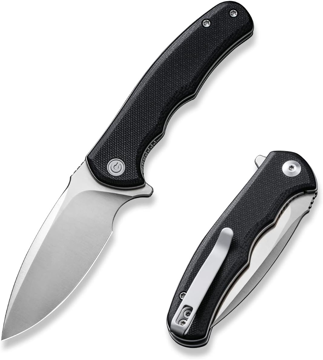 CIVIVI Folding Pocket Knife for EDC, Small Mini Praxis Knife for Men Women, 2.98" Damascus Blade Guibourtia Wood Handle, Sharp Camping Hiking Knives C18026C-DS1