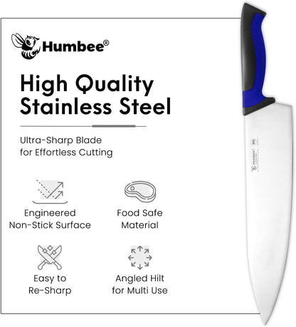 7.5-Inch Nakiri Knife, High Carbon Stainless Steel Hollow Grind Blade, Razor Sharp Edge, Ergonomic Non-Slip Handle, Cleaver Style, DT-50 Series, Orange