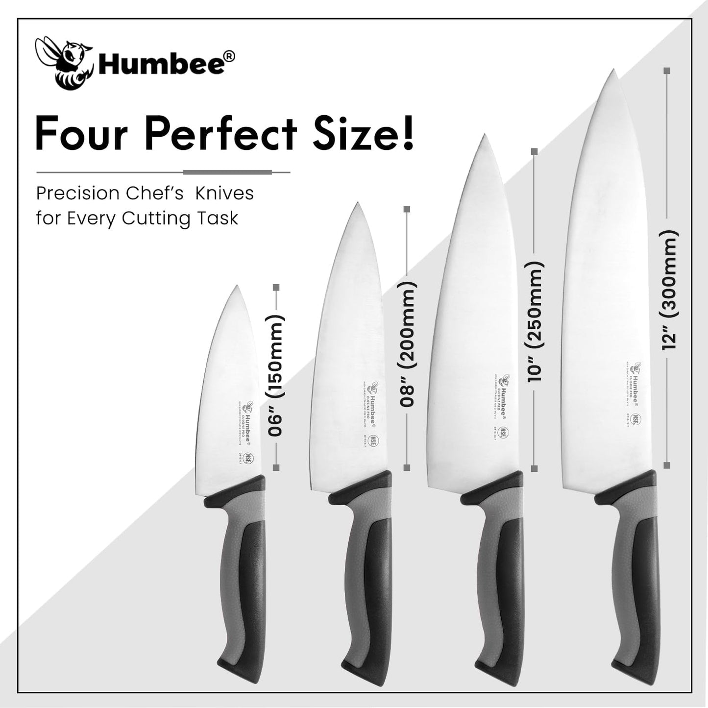 7.5-Inch Nakiri Knife, High Carbon Stainless Steel Hollow Grind Blade, Razor Sharp Edge, Ergonomic Non-Slip Handle, Cleaver Style, DT-50 Series, Orange