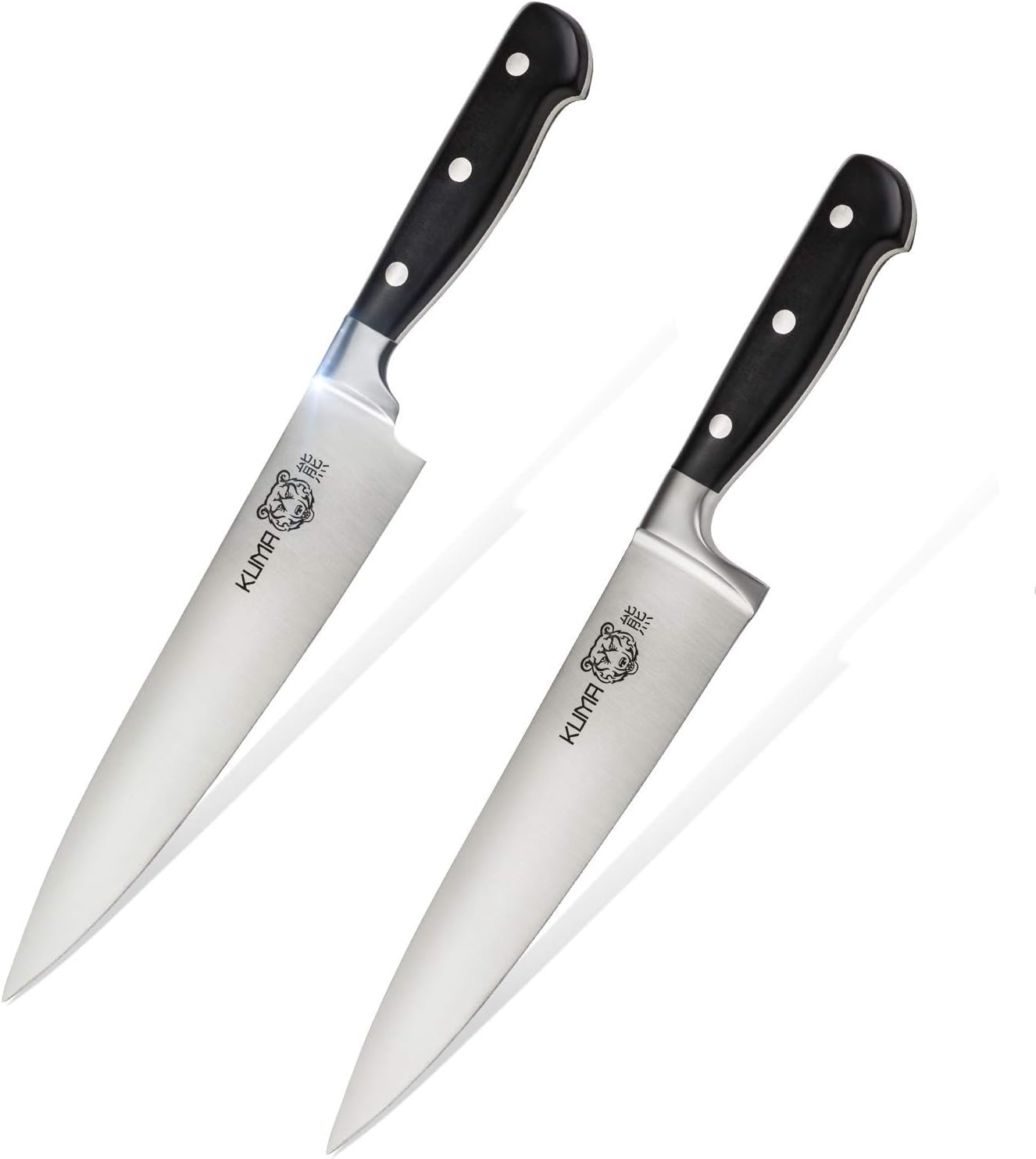 KUMA Multi Purpose Chefs Knife - Pro Bolster Edition - 8 Inch Blade for Carving, Slicing & Chopping - Great Ergonomic Handle - Professional Kitchen Knives