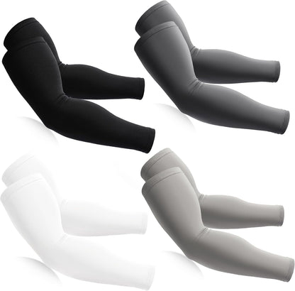 BHYTAKI Cooling Compression Arm Sleeves for Men Women,UPF50 UV Sun Protection Sleeves for Work Sport Tattoo Cover Up