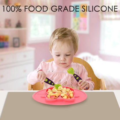 Extra Large Dark Green Countertop Mat - Silicone Table Kitchen Desk Mat - Non-Slip & Heat Resistant - Dinner Placemat Pastry Dough Rolling Mat - Colors B