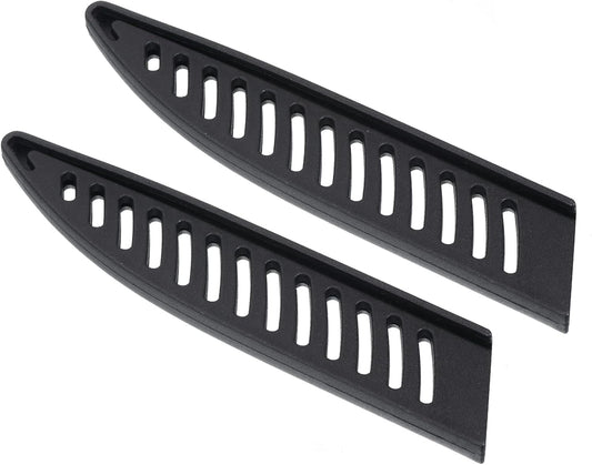 PATIKIL PP Safety Knife Cover Sleeves for 5" Utility Knife, 2 Pack Knives Edge Guard Blade Protector Universal Knife Sheath for Kitchen, Black