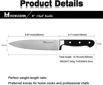 5 inch Utility Knife Sharp Professional Chef 's Knife German High Carbon Kitchen Knife Ergonomic Handle With Christmas Gift Box