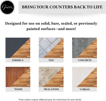 Giani Butcher Block Easy Epoxy Countertop Paint Kit