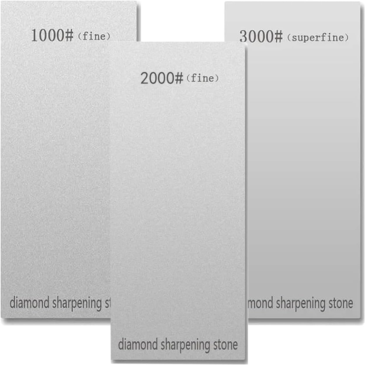 Three-Piece Professional Kitchen Chef's Knife Sharpening Set Kitchen-Specific Sharpening Board Whetstone Sharpening Stone Restores Dull Blades (1000/2000/3000 Grit)
