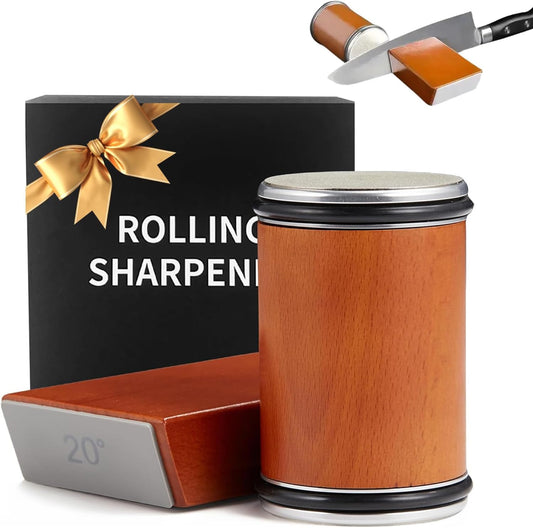 Knife Sharpener Tool Rolling Knife Sharpener Kit, Diamond, Ceramic Disc Sharpeners Are Used, 15°&20° Magnetic Inclination Angles Making Sharpening Easier, Is Your Good Idea For Gifts