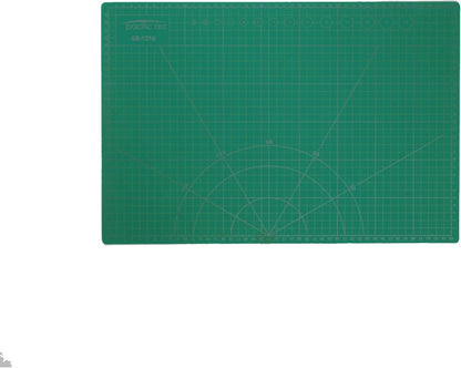 Pacific Arc Double Sided Self Healing Cutting Mat - Thick and Durable Vinyl Rotary Cutting Mat for Sewing & Scrapbook Paper Cutting Mat (09"x 12")
