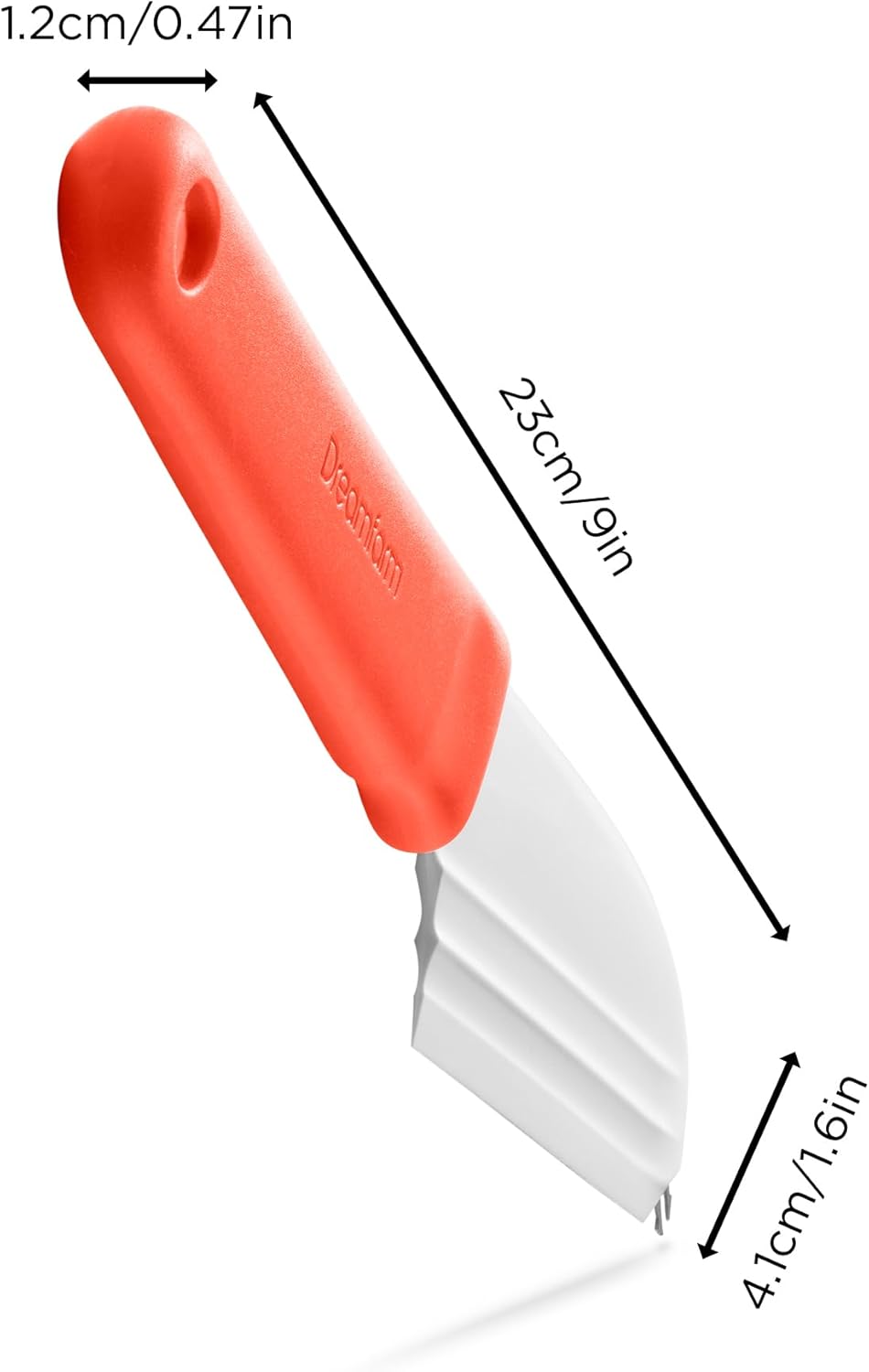 Dreamfarm Knibble Lite 3-In-1 Non-Stick Cheese Knife for Charcuterie, Slicing, Spreading, with Built-In Fork to Serve & Share Foods - 9" Black