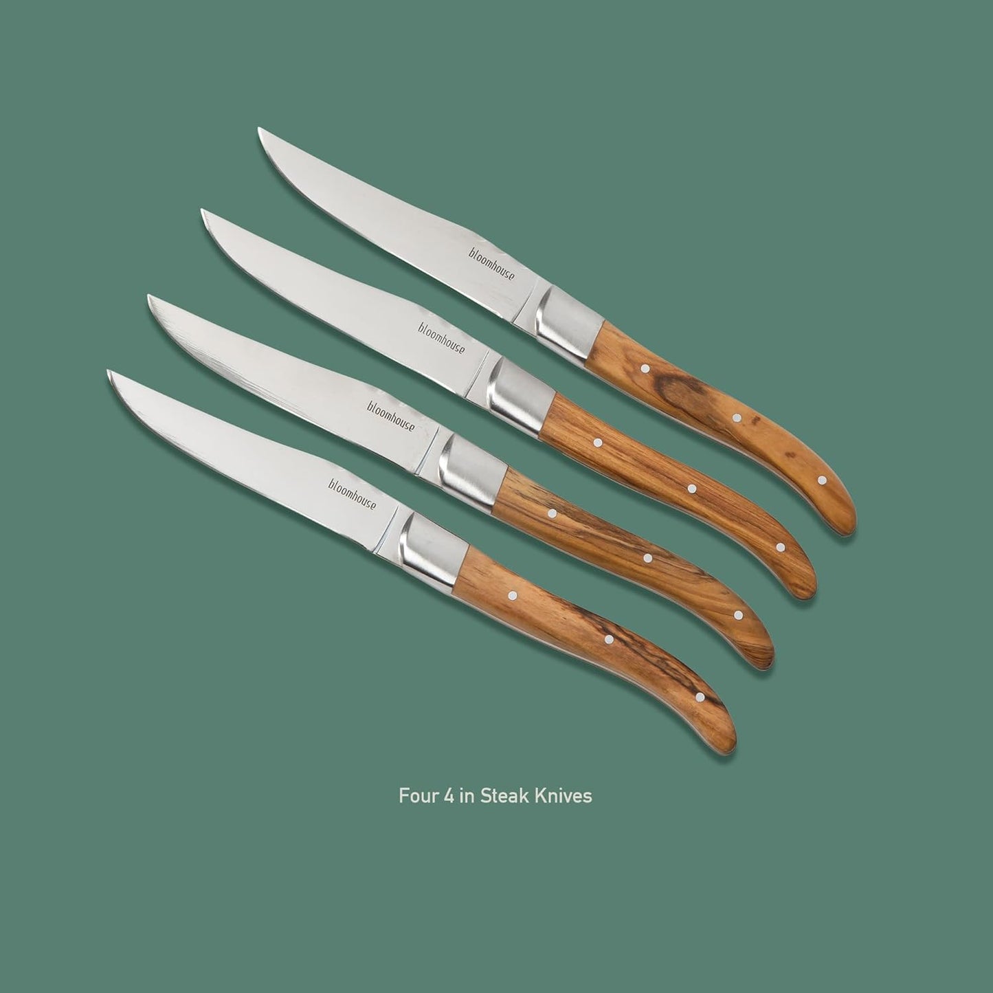 Bloomhouse - Two Time Oprah's Favorite Things Winner - 5" Utility Boning Kitchen Knife German Stainless Steel Blade w/Forged Italian Olive Wood Handle Full Tang for Meat Poultry & Precision Cutting