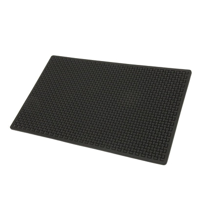Dioche Non Slip Barber Mat Flexible Silicone Waterproof Mat Haircut Tool Organizer Pad for Clipper Brush Scissors