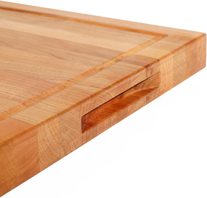 CONSDAN Walnut Cutting Board for Kitchen, USA Grown Hardwood, 20 x 15, with Invisible Inner Handle, Prefinished with Food-Grade Oil, Suitable for Kitchen Edge Grain, 1" Thick