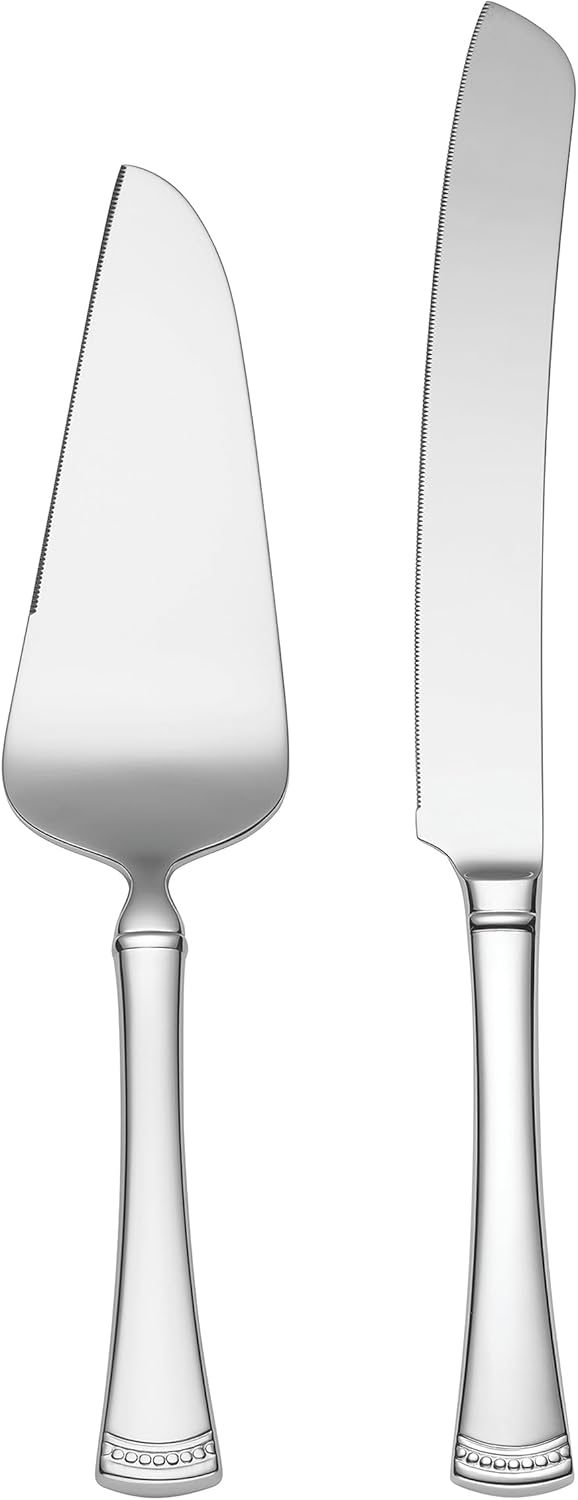 Lenox Silverware Set, Portola 12-Piece Steak Knife Flatware Set, Service For 12, Made Of 18/10 Stainless Steel, Dishwasher Safe, Home And Kitchen Utensils, Knives, Cutlery (Silver, 12 Piece)