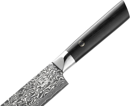 zayiko Limited Edition Copper Damascus Chef’s Knife – 8.3" Kiritsuke Blade | Damascus Steel with VG10 Core & Copper Texture | Maple Wood Handle | Professional Kitchen Knife in Gift Box