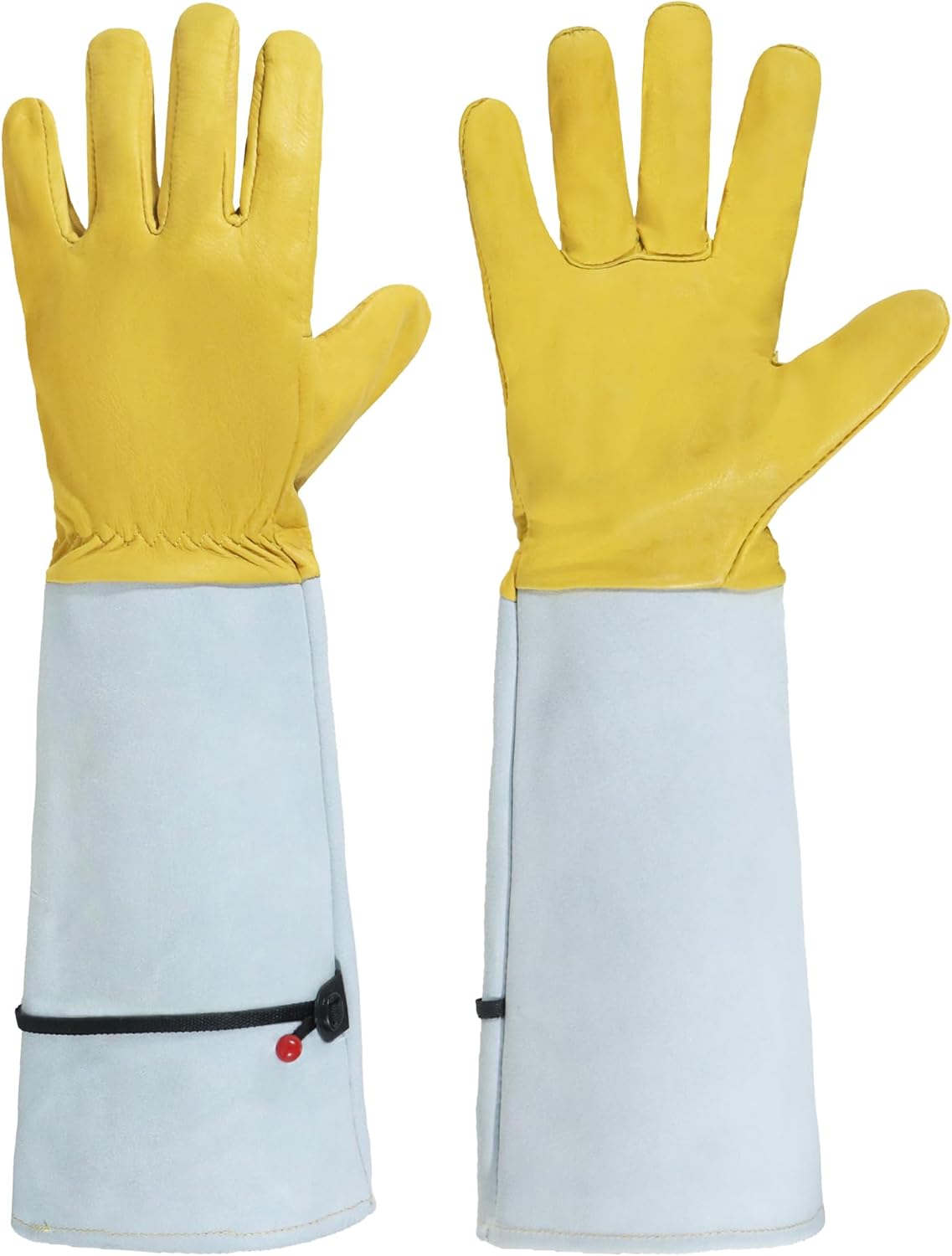 HANDLANDY Rose Pruning Gloves for Men & Women, Long Thorn Proof Gardening Gloves, Breathable Pigskin Leather Gauntlet, Best Garden Gifts & Tools for Gardener