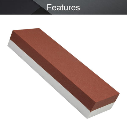 Utoolmart Double-Sided Whetstone Knives Sharpener Sharpening Stone 600/1500 Grit Water Stone for Scissors Razors Carving Tool 1Pcs