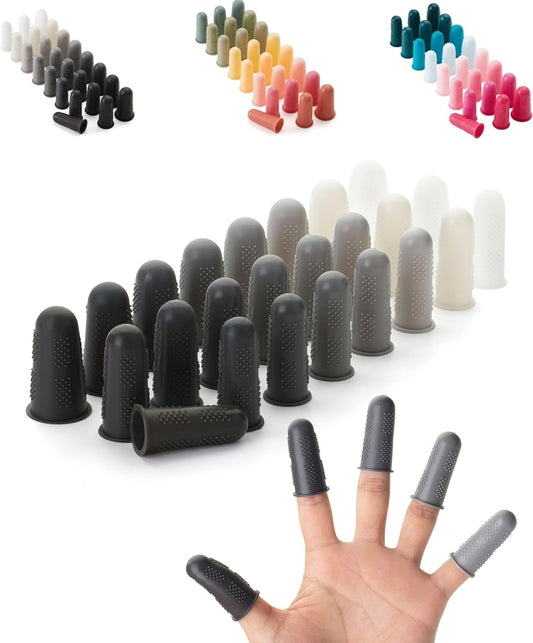 Mr. Pen- Hot Glue Gun Finger Protectors, 24 pcs, Vintage Colors Silicone Finger Protectors, Rubber Fingers Tips, Rubber Finger Covers, Rubber Finger Tips Protector, Finger Grip, Finger Rubber Tips