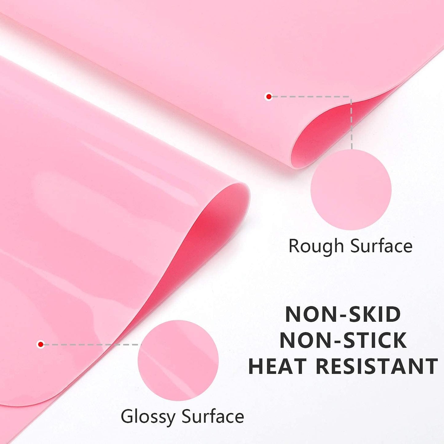 Gartful 2 Pack Silicone Crafting Mats, 15.7" x 11.8" Silicone Mat for Crafts, Large Heat Resistant Sheet for Jewelry Casting, Epoxy Resin, Painting, Counter Table Protector, Placemat, Nonstick, Black