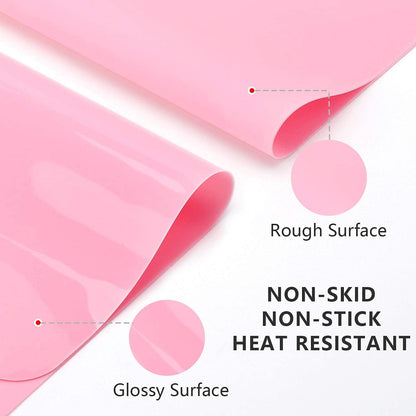 Gartful 2 Pack Silicone Crafting Mats, 15.7" x 11.8" Silicone Mat for Crafts, Large Heat Resistant Sheet for Jewelry Casting, Epoxy Resin, Painting, Counter Table Protector, Placemat, Nonstick, Black
