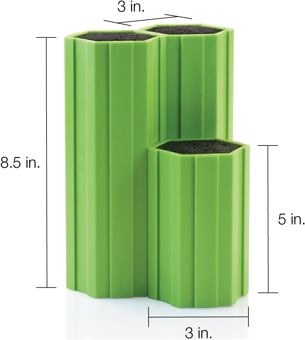 Hex-Connex Universal Knife Caddy- 5 Inch Lime Green
