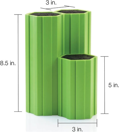 Hex-Connex Universal Knife Caddy- 5 Inch Lime Green