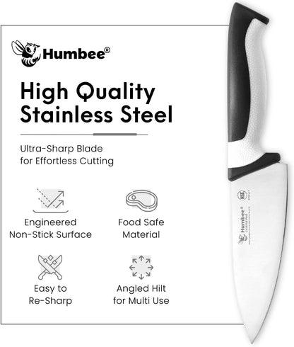 7.5-Inch Nakiri Knife, High Carbon Stainless Steel Hollow Grind Blade, Razor Sharp Edge, Ergonomic Non-Slip Handle, Cleaver Style, DT-50 Series, Orange