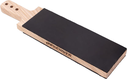 BPSKNIVES Knife Polishing Board for Careful Blade Polishing and Final Edge Refinement, Leather Strop with Polishing Compound for Knife Maintenance