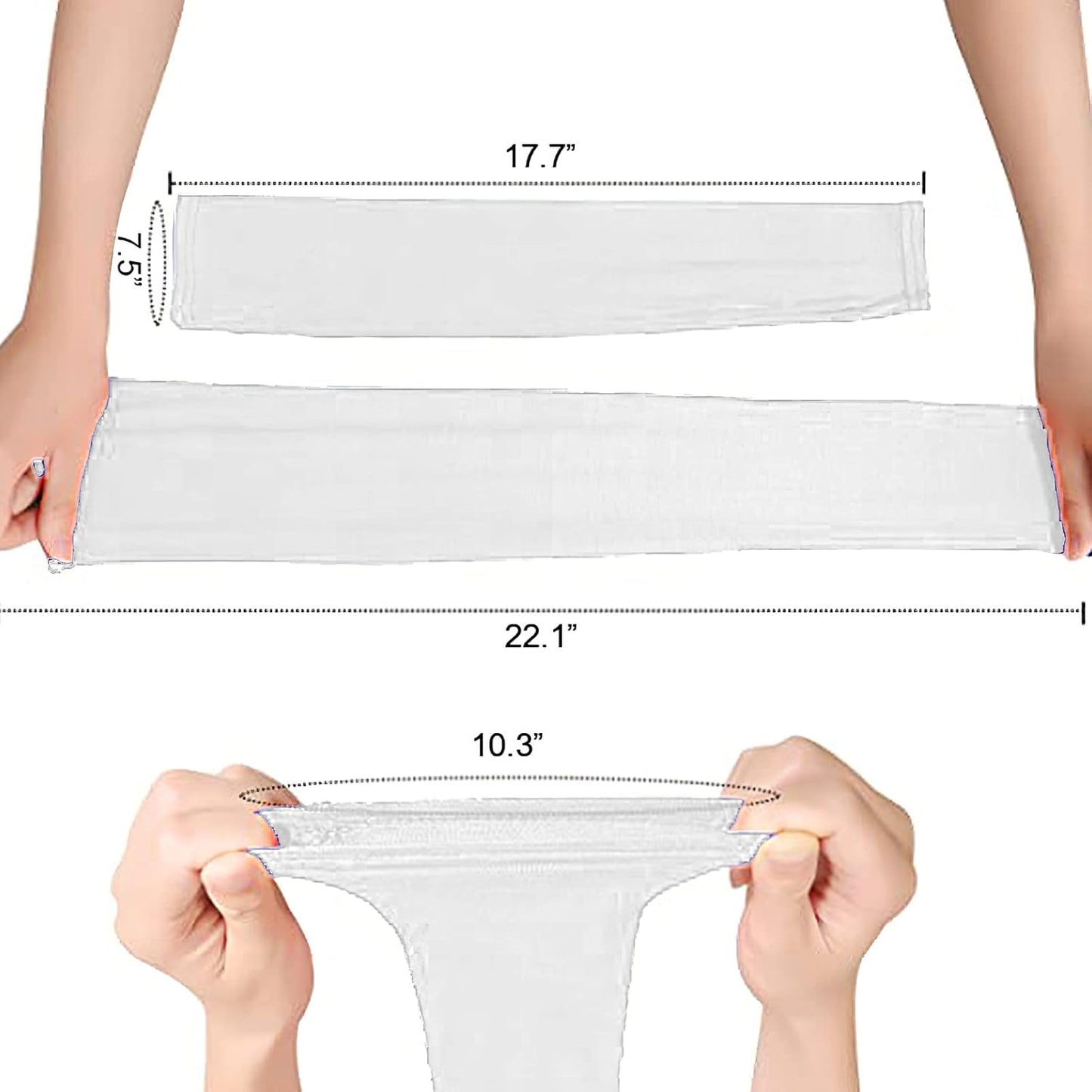 amokk Long Arm Sleeves for Women Cooling UV Sun Protection Sleeves to Cover Arms Gardening Sleeves