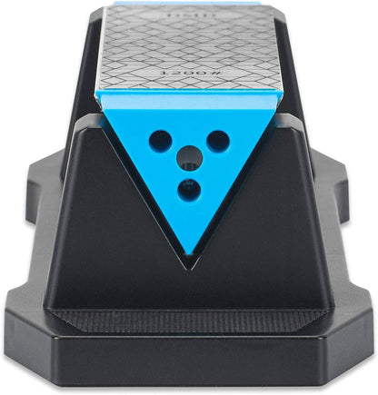 DMD Diamond Whetstone Knife Sharpener, 3-Sided Grit Coarse 150 | Medium 325 | Extra Fine 1200, Multi-Use Diamond Plate Honing Stone, Professional Sharpening Tool for Kitchen, Outdoor & Workshop